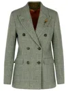 Golden Goose Journey Grey Wool Blazer In Grey