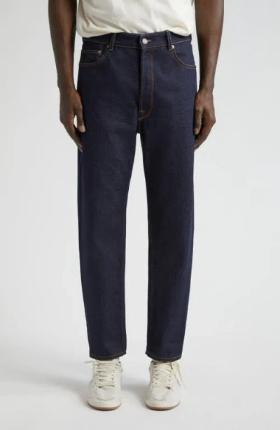 Golden Goose Journey Happy Tapered Leg Jeans In Dark Blue