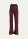 Golden Goose Journey Knit Pull-on Pants In Catawba Grape