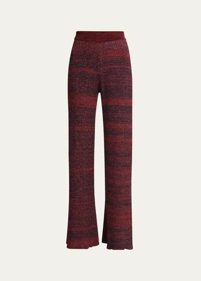 Golden Goose Journey Knit Pull-on Pants In Catawba Grape