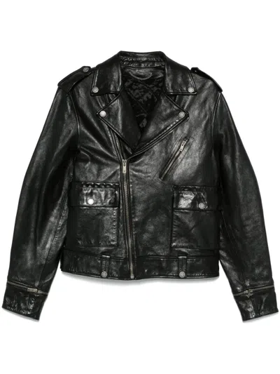 GOLDEN GOOSE `JOURNEY` LEATHER JACKET