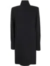 Golden Goose Journey Longsleeves Dress In Suit Fabric In Polar Night