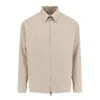Golden Goose 'luter' Wool-blend Coach Jacket In Pelican