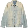 Golden Goose 'mackenzie' Denim Jacket Featuring Faded Effect In Blue