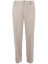 Golden Goose "journey" Man`s Relax Straight Pant Tailoring Chevronne Clothing In Neutral