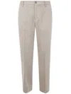 Golden Goose "journey" Man`s Relax Straight Pant Tailoring Chevronne Clothing In Brown