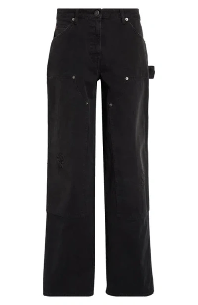 Golden Goose Journey Marley Distressed Carpenter Jeans In Black