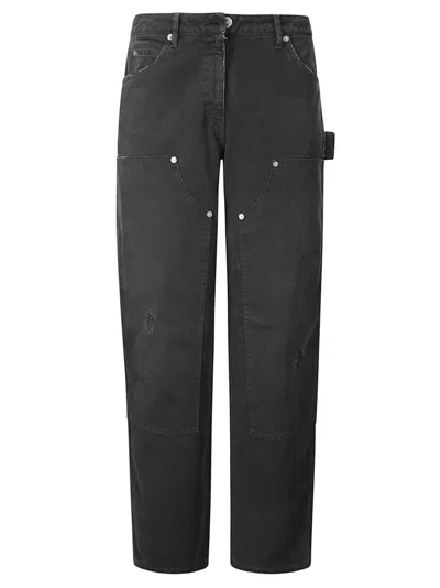 Golden Goose Journey Marley Work Pant Cotton Destroyed In Black