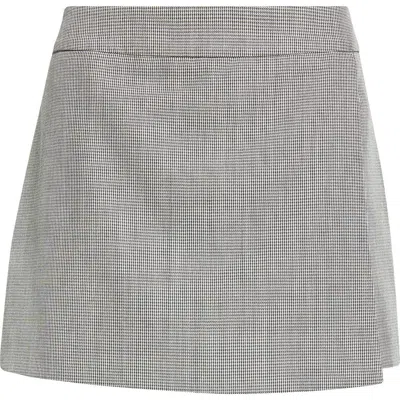 GOLDEN GOOSE GOLDEN GOOSE JOURNEY MICROHOUNDSTOOTH VIRGIN WOOL MINI SKORT