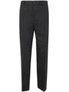 GOLDEN GOOSE GOLDEN GOOSE JOURNEY M`S PANT RELAX STRAIGHT VIRGIN WOOL FLANNEL PINSTRIPES CLOTHING