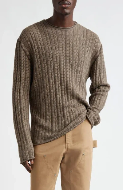 Golden Goose Norton Sweater In Brown Cotton