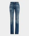 Golden Goose Journey Ophelia Bootcut Chain Jeans In Blue
