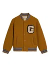 Golden Goose Journey Patch-embellished Bomber Jacket In Brown