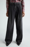 Golden Goose Journey Wide Leg Jeans In Black
