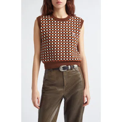 Golden Goose Journey Roby Sweater Vest In Brown