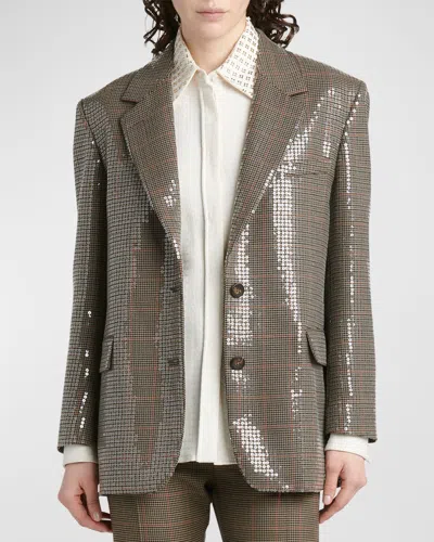 GOLDEN GOOSE JOURNEY SEQUINED SINGLE-BREASTED JACKET