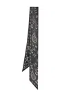 Golden Goose Journey Paisley Silk Twill Scarf In Black