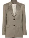 Golden Goose Tailored Wool Fresco Jacket For In Brown