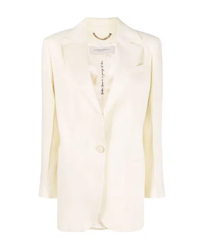 Golden Goose Journey Single-breasted Blazer In Yellow