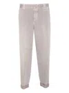 Golden Goose Trousers With Rolled Cuffs And Pockets In Gray