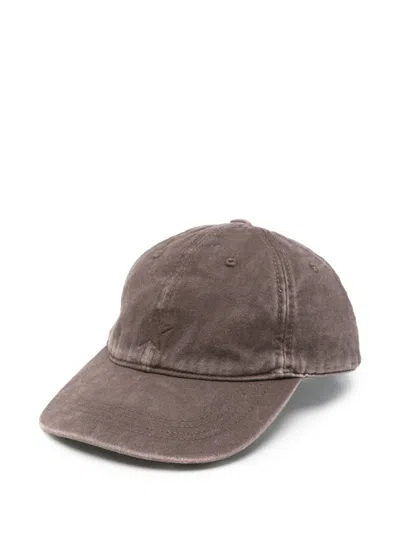 Golden Goose Journey Star-embroidered Baseball Cap In Red