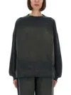 Golden Goose Gradient Effect Black Sweatshirt In Black