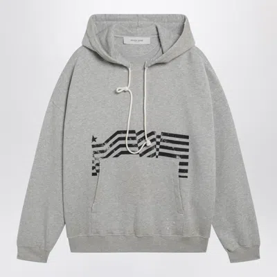 Golden Goose Journey Sweatshirt With Vintage-effect Print In Grey In Gray