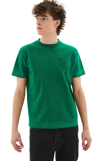 Golden Goose Journey Short-sleeve Patch T-shirt In Green