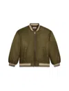 Golden Goose Journey Logo-embroidered Bomber Jacket In Green