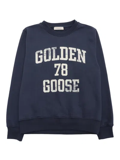 Golden Goose Journey/ Unisex Crewneck Regular Sweatshirt/ Blend Cotton In Blue