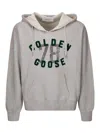 Golden Goose Grey Hoodie With Logo