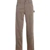 Golden Goose Journey Virgin Wool Blend Herringbone Painter Pants In Brown