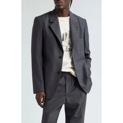 Golden Goose Journey Virgin Wool Sport Coat In Antracite/melange