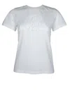 Golden Goose Journey Viscose T-shirt With Front Print In White