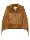 Golden Goose Women Olinda Fringed Jacket In Brown