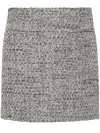 Golden Goose Miniskirt In Black And White Bouclé Cotton