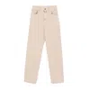 Golden Goose Relaxed-fit Trousers With Five-pocket Design And Star Embellishments