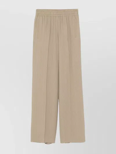 GOLDEN GOOSE JOURNEY W'S PINSTRIPED VISCOSE JOGGING TROUSERS