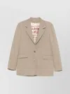 Golden Goose Tailored Blazer Pinstripe Pattern In Neutral