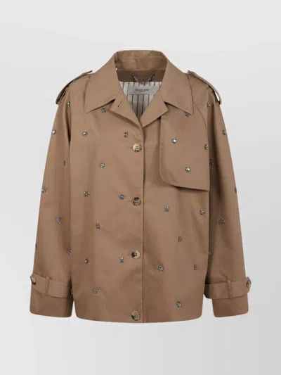 GOLDEN GOOSE JOURNEY W'S SHORT TRENCH COAT COTTON GABARDINE