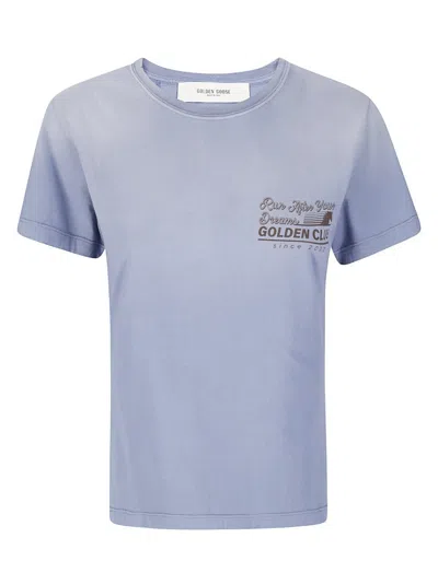 Golden Goose Journey W's Slim Long T-shirt In Blue