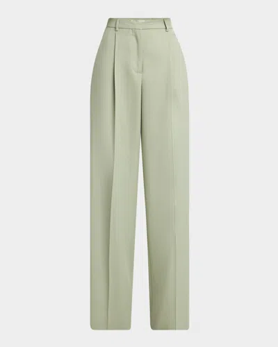 Golden Goose Journey Wide-leg Pants In Seagrass