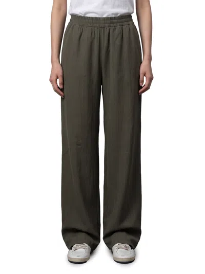 Golden Goose Journey Wool Blend Pants In Green