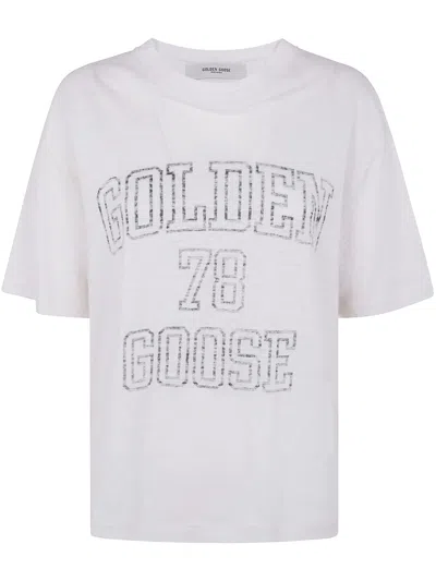 GOLDEN GOOSE LINEN T-SHIRT