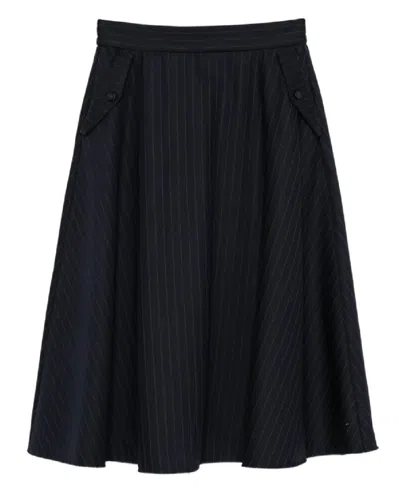 Golden Goose Journey Ws Circle Skirt In Black
