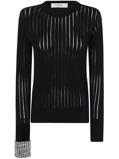 Golden Goose Women's Journey W`s Crewneck Long Sleeves Nelly Nylon /organic Cotton In Black