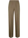 Golden Goose Brittany Beige Pants With Logo Charm Detail On The Rear And All-over Striped Motif In Viscose Blend 