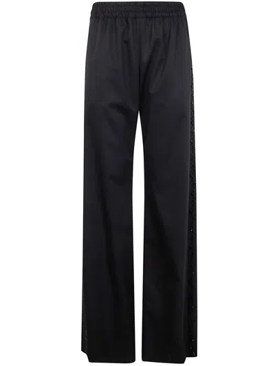 Golden Goose "journey W's" Jogging Pant Britty Light Twill Wool W Embroidery Clothing In Black