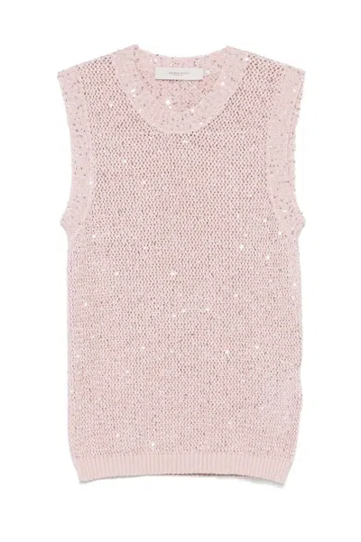 Golden Goose Journey Ws Knit Tank Top In Pink