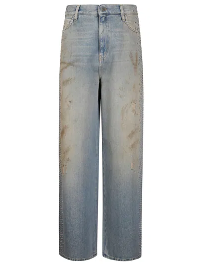 Golden Goose Journey Ws Melody Boyfriend Pant Cotton Denim In Blue